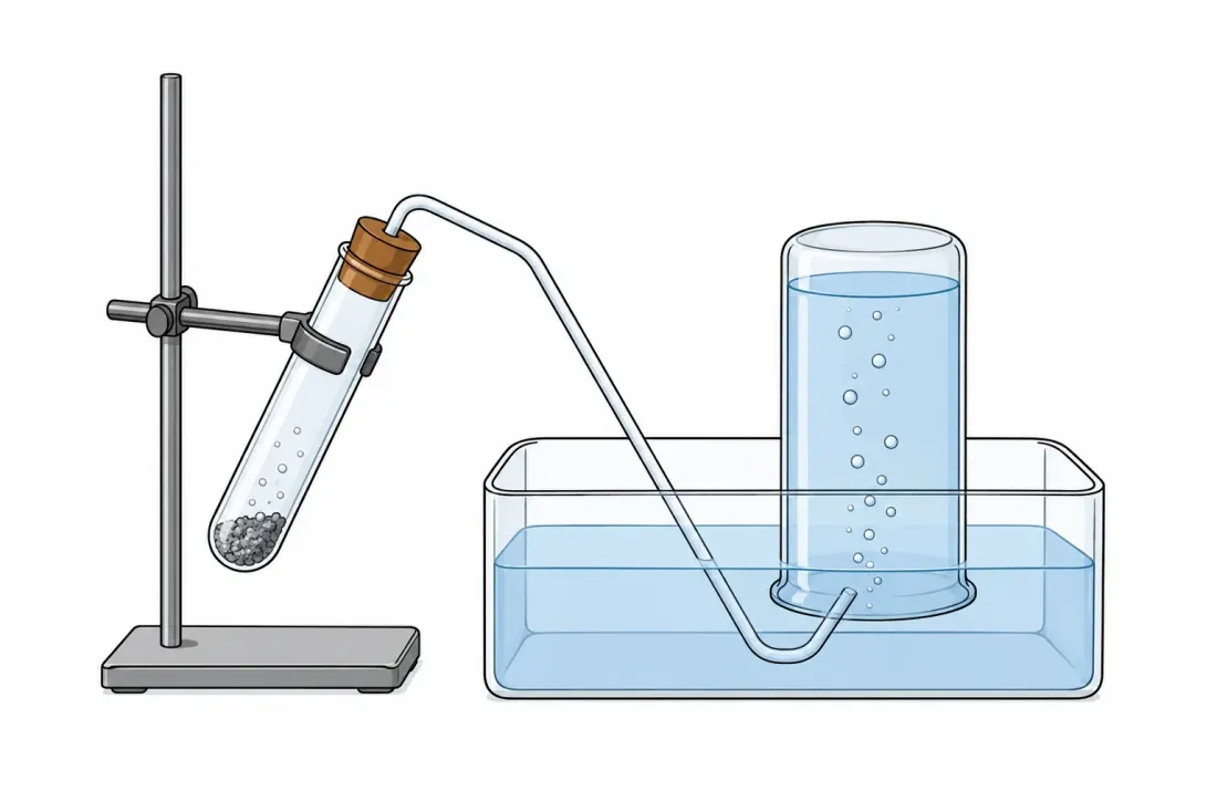 Gas collection over water