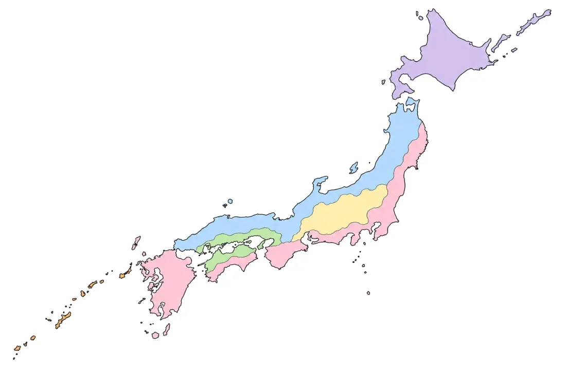 Climate zones of Japan