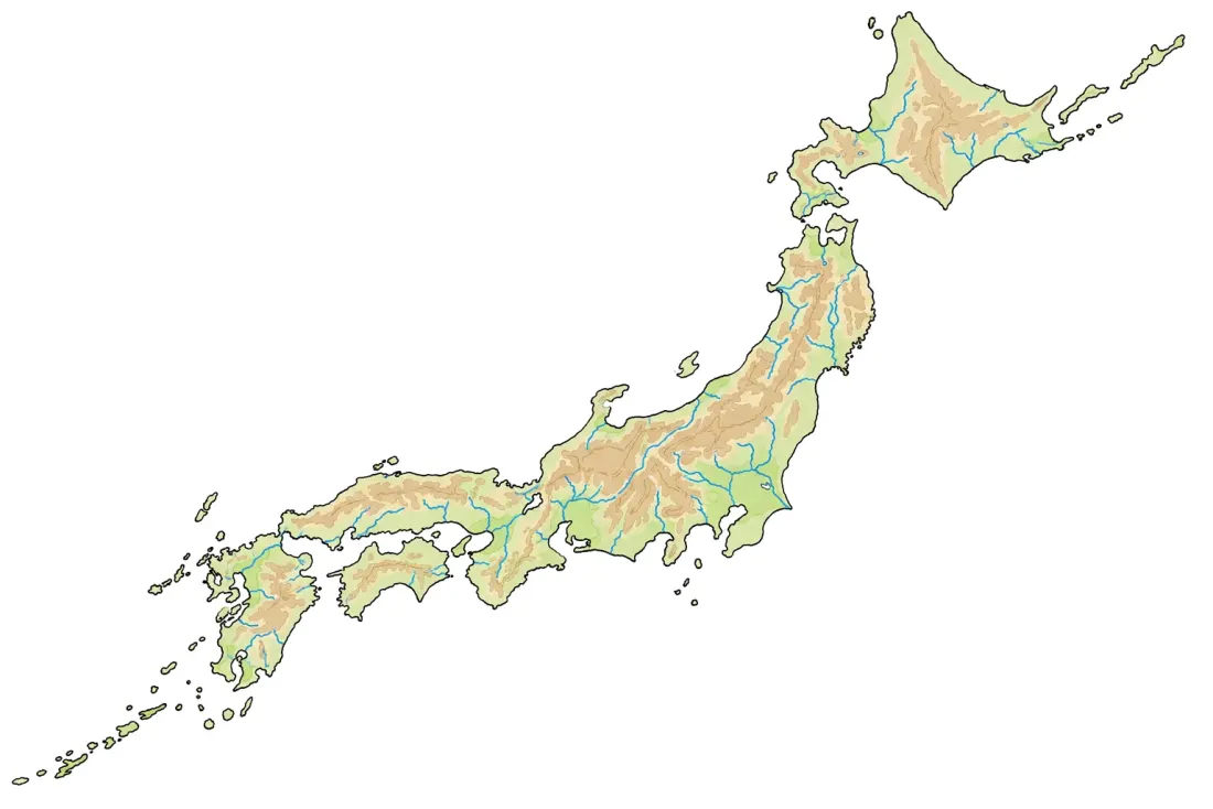 Terrain of Japan