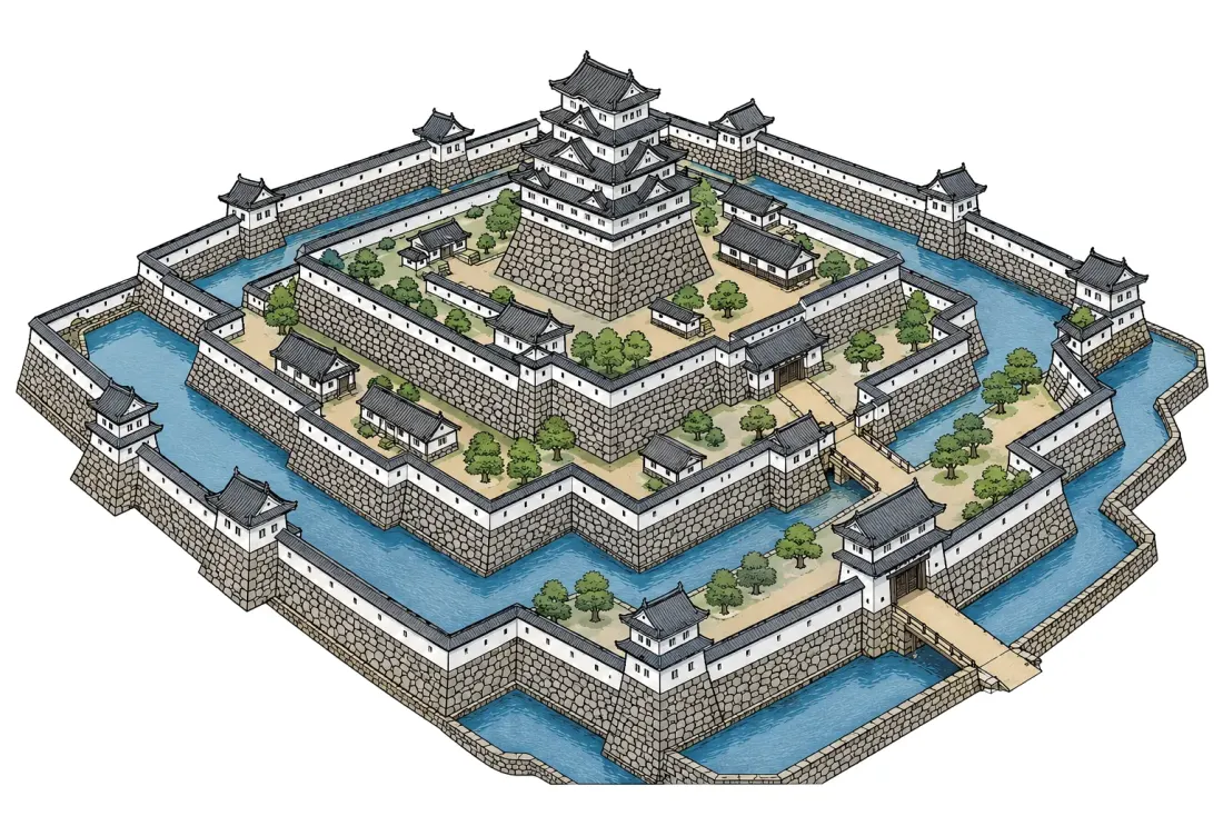 Structure of a castle