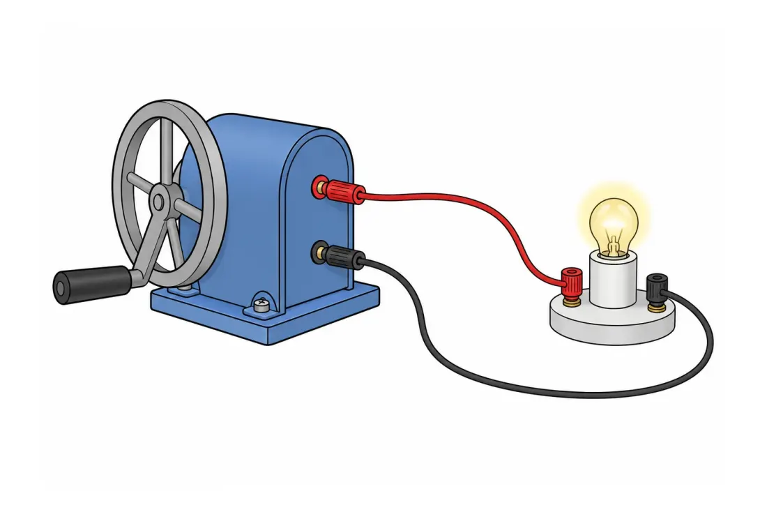 Hand-crank generator